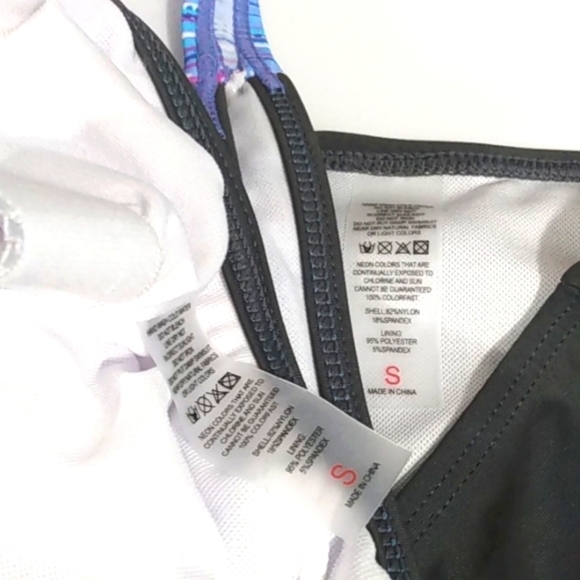 LAVENDER & GRAY TANKINI SWIMSUIT SET SIZE SMALL NWOT - Picture 8 of 8